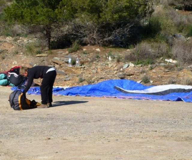 Preparando la vela